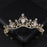 Simulated Pearls Crystal Wedding Tiaras And Crowns For Queen Princess Gold Silver Color Women Hair Jewelry Luxury Crystal Bridal Crown Tiaras Fashion Hair Jewelry Diadem Tiara For Women Bride Wedding Hair Accessories