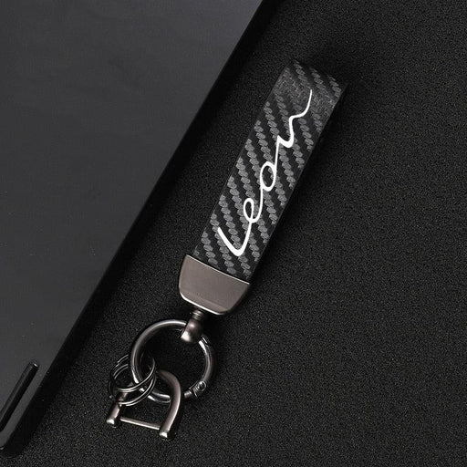 Accessories High-Grade Leather Car Key Chain 360 Degree Rotating Horseshoe Key Ring Genuine Leather Keychains Holder for Men Women Detachable Key Chain