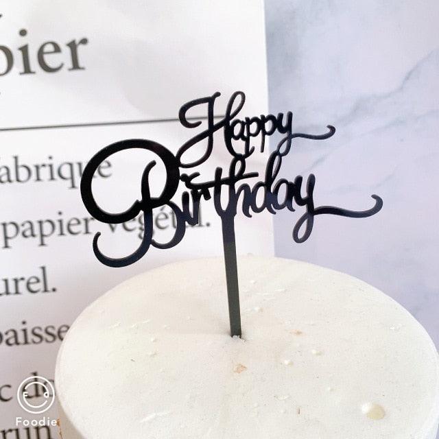 Acrylic One Cake Topper Top Cake One Cake Topper Birthday Cake Topper Double Sided For Anniversaries And Parties  Birthday Party Cupcake Toppers Flags Wedding Baby Shower Supplies Lovely Baking Dessert Decorations