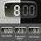 Acrylic/Mirror Alarm Clock LED Digital Clock Voice Control Snooze Time Temperature Display Night Mode Digital Alarm Clock, LED Bedside Clock with 6-Level Brightness Dual Alarm Adjustable Volume with 3 Alarm Sound Alarm Clock for Bedroom Office