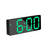 Acrylic/Mirror Alarm Clock LED Digital Clock Voice Control Snooze Time Temperature Display Night Mode Digital Alarm Clock, LED Bedside Clock with 6-Level Brightness Dual Alarm Adjustable Volume with 3 Alarm Sound Alarm Clock for Bedroom Office