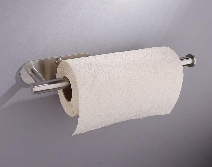 Adhesive Paper Holder Gold 304 Stainless Steel Stand Toilet Paper Towel Rack Tissue Roll Hanger For Kitchen Bathroom Free Nail Stainless Steel Toilet Tissue Roll Holder Sticky Hand Towel Hanger Vertical Or Horizontal No Drilling