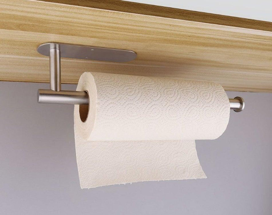 Adhesive Paper Holder Gold 304 Stainless Steel Stand Toilet Paper Towel Rack Tissue Roll Hanger For Kitchen Bathroom Free Nail Stainless Steel Toilet Tissue Roll Holder Sticky Hand Towel Hanger Vertical Or Horizontal No Drilling