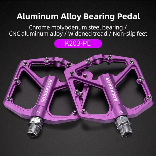 Aluminum Alloy Bicycle Pedals Road Anti-Slip Ultralight Sealed Bearing One-Piece Molding Anti-Oxidation Bike Pedals Mountain Bike Pedals Flat Pedals Nylon Fiber Bicycle Platform Pedals For Road Mountain