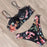 Animal Print Leopard Bikini Push Up Swimsuit Women Bikini Set Bathing Suit Bandeau Beach Wear Swimwear Women Casual Leopard Printed Triangle High Waist Two Piece Bikini Sets