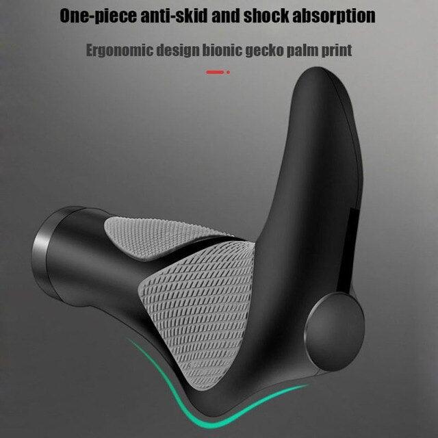 Anti-Slip Handle Bicycle Grips Cuffs Handles For Bicycle Handlebar On The Bike Grips New Generation Bike Handlebar Grip Soft Gel Inserts Shock Resistance Ergonomics Comfort Design