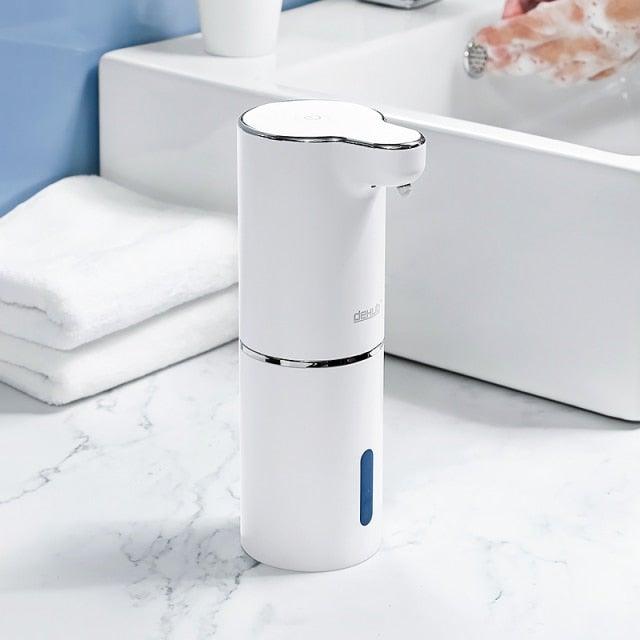 Automatic Foam Soap Dispensers Bathroom Smart Washing Hand Machine With USB Charging White High Quality Material  Automatic Touchless Soap Dispenser Rechargeable Foaming Soap Dispense With Adjustable Volume Suitable For Bathroom Office Hotel