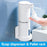 Automatic Foam Soap Dispensers Bathroom Smart Washing Hand Machine With USB Charging White High Quality Material  Automatic Touchless Soap Dispenser Rechargeable Foaming Soap Dispense With Adjustable Volume Suitable For Bathroom Office Hotel