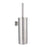 Bathroom Toilet Brush Holder Matt Black  Stainless Steel Toilet Brush Wall Mounted For Bathroom Storage And Organization Toilet Bowl Brush with Stainless Steel Handle Durable Bristles Deep Cleaning Compact Bathroom Brush Save Space Good Grip