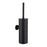 Bathroom Toilet Brush Holder Matt Black  Stainless Steel Toilet Brush Wall Mounted For Bathroom Storage And Organization Toilet Bowl Brush with Stainless Steel Handle Durable Bristles Deep Cleaning Compact Bathroom Brush Save Space Good Grip