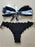 Beach Bikini Woman Lace Up Tie Strapless Leopard Swimsuit  Women's Halter Bikini V Cut Bottom Lace Up Two Piece Swimsuits Female Push Up Ruffled Bow Bathing Suit Thong Swimwear