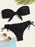 Beach Bikini Woman Lace Up Tie Strapless Leopard Swimsuit  Women's Halter Bikini V Cut Bottom Lace Up Two Piece Swimsuits Female Push Up Ruffled Bow Bathing Suit Thong Swimwear