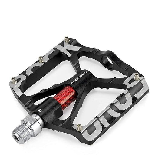 Bicycle Pedals Aluminum Alloy Ultralight Non-Slip Rainproof Reflective Bearing Road Bike Pedal Cycling Accessories Mountain Bike Pedals Ultra Strong Aluminum Alloy Flat Pedals Cycling Sealed Bearings Light Weight And Large Platform