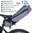 Bike Bag Waterproof Large Capacity Bicycle Bag Cycling Foldable Road Trunk Bike Packing Large Bike Bags Waterproof Bike Bag Under Seat Roll Up Cycling Rear Tail Pack Black 13L