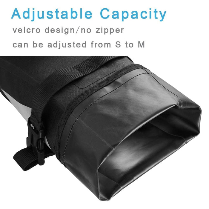 Bike Bag Waterproof Large Capacity Bicycle Bag Cycling Foldable Road Trunk Bike Packing Large Bike Bags Waterproof Bike Bag Under Seat Roll Up Cycling Rear Tail Pack Black 13L