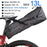 Bike Bag Waterproof Large Capacity Bicycle Bag Cycling Foldable Road Trunk Bike Packing Large Bike Bags Waterproof Bike Bag Under Seat Roll Up Cycling Rear Tail Pack Black 13L