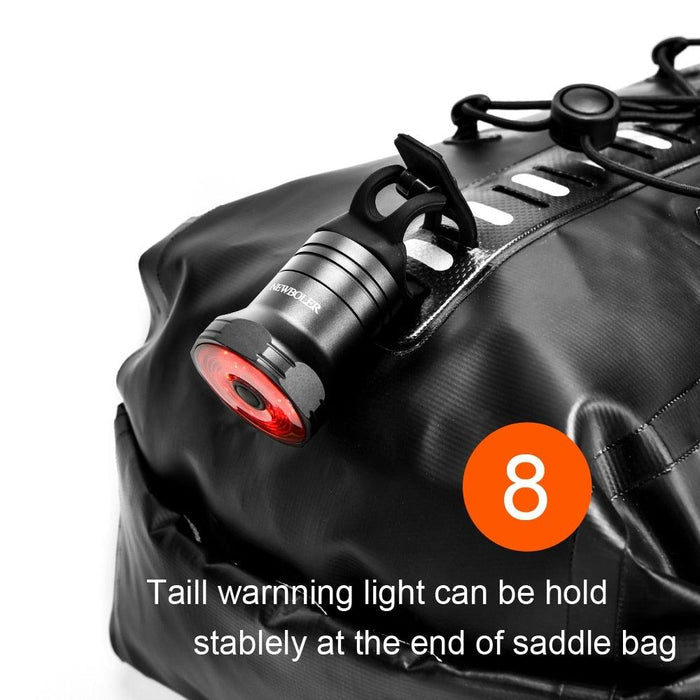 Bike Bag Waterproof Large Capacity Bicycle Bag Cycling Foldable Road Trunk Bike Packing Large Bike Bags Waterproof Bike Bag Under Seat Roll Up Cycling Rear Tail Pack Black 13L