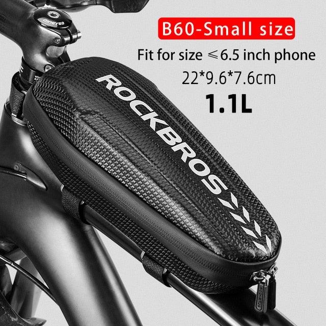 Bike Bag Waterproof Reflective Front Top Frame Tube Bag Large Capacity Ultralight Bicycle Bag Cycling Bike Top Tube Bag Front Frame Bag Water-resistant Bike Storage Bag Large Bike Pouch