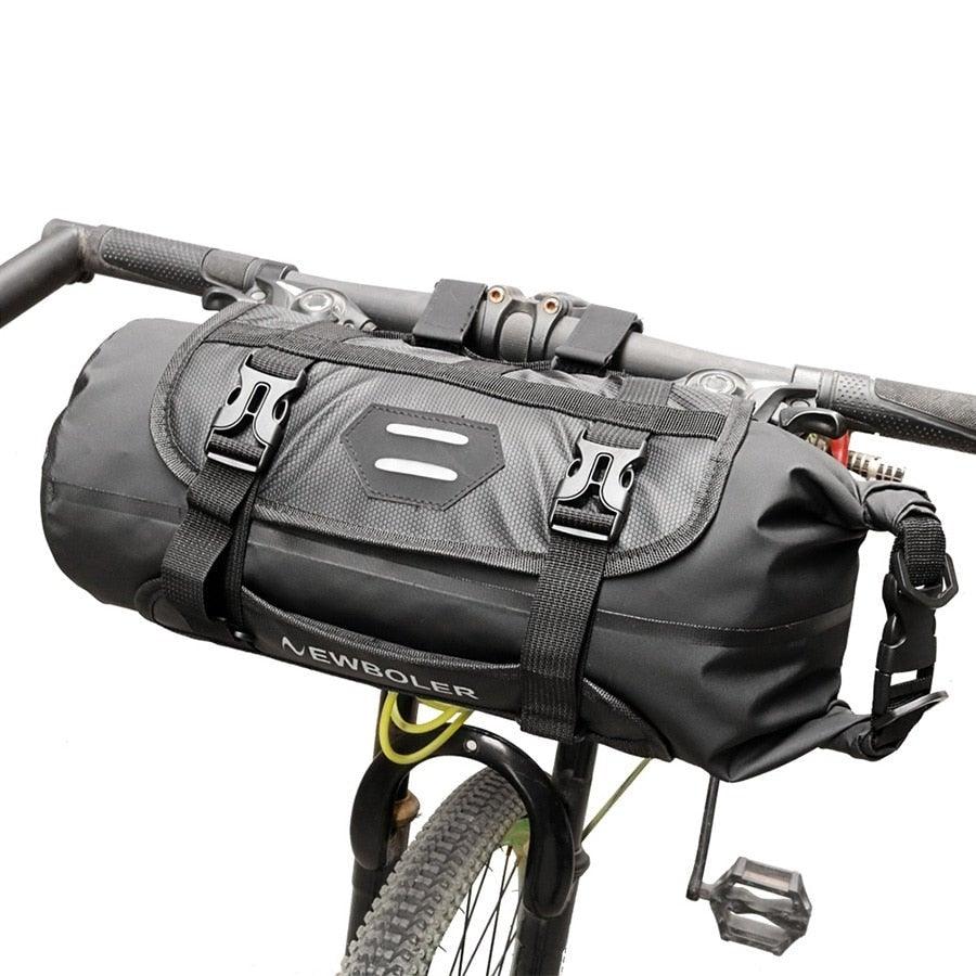 Bike Front Tube Bag Waterproof Bicycle Handlebar Basket Pack Cycling Front Frame Bicycle Accessories Waterproof Handlebar Bags Bike packing Bags Front Packs For Road Bicycles Bike Packing Accessories