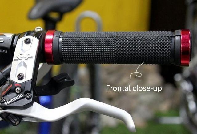 Bike Road Cycling Bicycle Handlebar Cover Grips Soft Rubber Anti-Slip Bike Handle Grip Lock Bar Non-Slip-Rubber Bicycle Handle Grip With Aluminum Lock Bike Grip For Scooter Cruiser Tricycle Wheel Chair Mountain Road Urban Foldable Bike