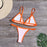 Bikini New Summer Solid Bikini Set Low Waist Swimwear Women Bathing Suit Swimsuit Female Cheeky Bikini Swimsuit Triangle Two Piece Basic Solid Thong Tanning Suits