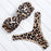 Bikini Set High Cut Solid  Swimsuit Women Swimwear Push Up Bathing Suit Beachwear Leopard Bikini Women's Ribbed Underwire Bikini High Cut Bikini V Swimwear Butterfly Print High Leg Bikini Swimsuit