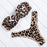 Bikini Set High Cut Solid  Swimsuit Women Swimwear Push Up Bathing Suit Beachwear Leopard Bikini Women's Ribbed Underwire Bikini High Cut Bikini V Swimwear Butterfly Print High Leg Bikini Swimsuit