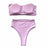 Bikini Set Summer Swimwear Beach Women's Swimsuit Bathing Suit Push Up Brazilian Bikini Women’s Two-Piece  Strapless Padded High Cut Bathing Suit Swimwear