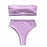 Bikini Set Summer Swimwear Beach Women's Swimsuit Bathing Suit Push Up Brazilian Bikini Women’s Two-Piece  Strapless Padded High Cut Bathing Suit Swimwear