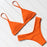 Bikini Swimwear Women Swimsuit Push Up Micro Bikinis Set Swimming Bathing Suit Beachwear Summer Thong Bottom Two Piece Bikini Double Shoulder Straps Cute Swimsuit Triangle Bathing  Bikini