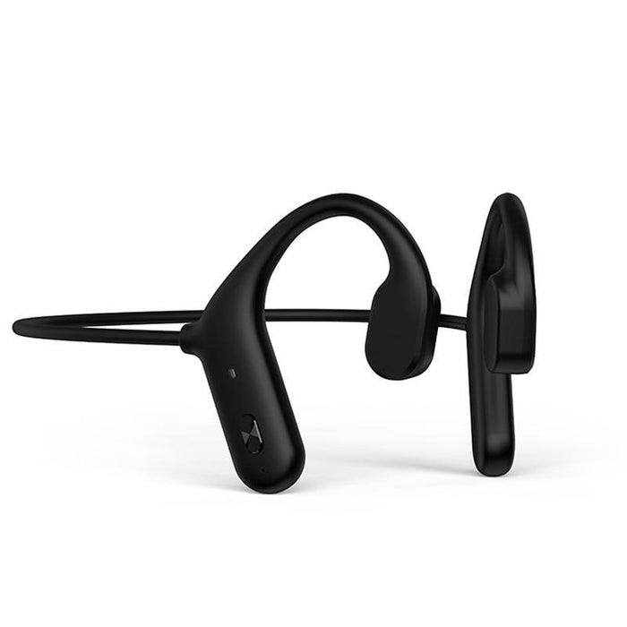 Black Bone Conduction Earphones Wireless Bluetooth 5.0 Waterproof Sports Headphones Noise Reduction Magnetic Headset With Mic Wireless Earbuds With Microphone Bluetooth Headphones Ear Control Hi-Fi Stereo Sound Earphones