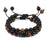 Black Lava Stone Crown Charm Tiger Eye Beads Bracelet For Men Women Braided Bracelets Handmade Adjustable Couple Distance Bracelets Lava Stone Beads Essential Oil Diffuser Adjustable Bracelet With King Queen Crown Charm