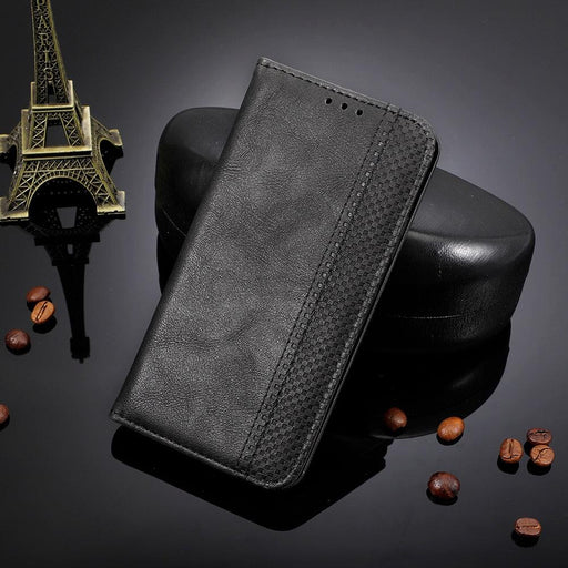 Black Leather Case for iPhone 11 12 13 14 Pro XS Max XR X 8 7 6S 6 Plus Magnet Flip Case Cover For iPhone Business Wallet Leather Case with Magnetic Flip Card Holder Kickstand Full Body Protective Anti-Drop Phone Case