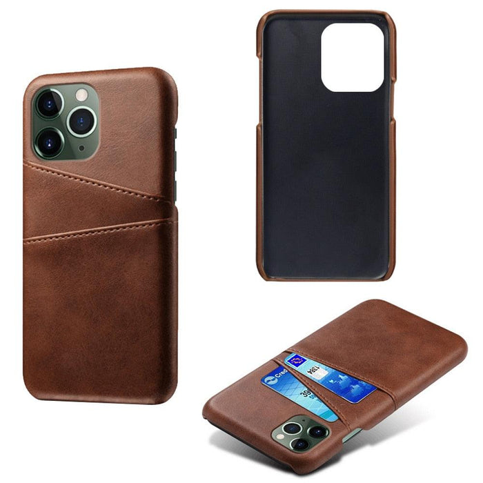 Black Luxury Men Card Holder Case for iPhone Business Classic Leather Wallet Case for iphone 12 13 14 Pro Max Phone Cover PU Leather Wallet Case with Card Pockets Back Cover