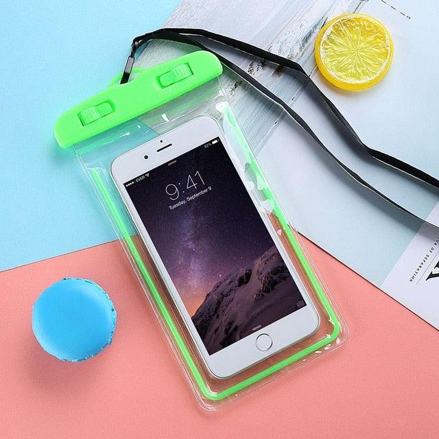 Black Waterproof Mobile Cover Pouch Mobile Case Phone Pouch for iPhone Outdoor Waterproof Phone Case Universal Bag For iPhone 13 12 11 Pro Max Waterproof Phone Pouch Case & Strap