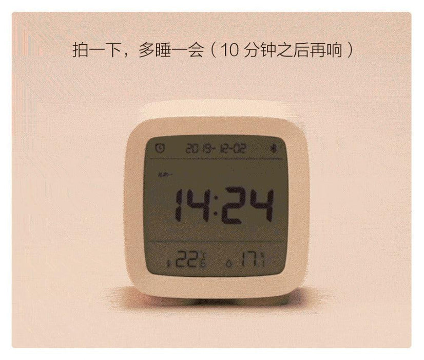 Bluetooth Alarm Clock Temperature Humidity Display LCD Screen Adjustable Clock Dual Alarm Clock with Night Light, Alarm Clock for Kids Small Alarm Clock for Home Bedroom Travel USB Powered Cute Design Nightlight With APP Smart Home