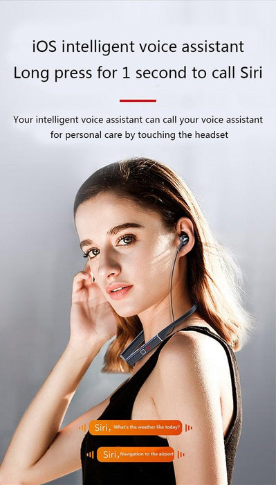 Bluetooth-Compatible Magnetic Neckband Headphone Wireless Earphone Sport Headset Noise Cancelling Microphone Bluetooth Over Ear Headphones, Wireless 5.0/Wired Headset, 55Hrs Playtime, Hi-Fi Stereo Deep Bass, Soft Earmuffs & Light Weight