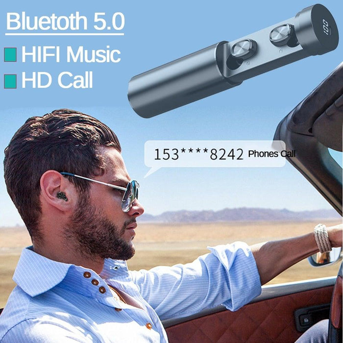 Bluetooth Earphones Wireless Headphones With Microphone Sports Waterproof Touch Control Wireless Headsets Earbuds Phone Updated Design with Industry Leading Sound & Improved Comfort, Long Wireless Range,