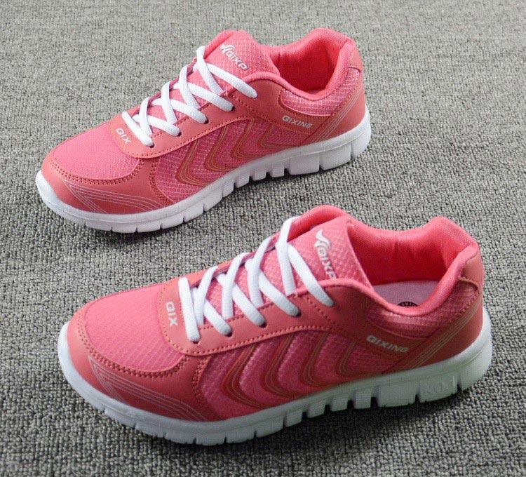 Breathable Fashion Women Sneakers White Women Casual Shoes Athletic Road Running Mesh Breathable Casual Sneakers Lace Up Comfort Sports Student Fashion Tennis Sneakers