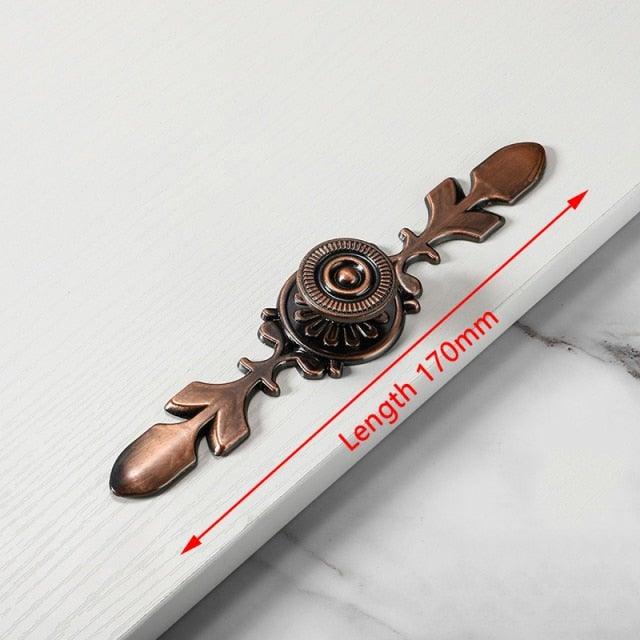 Bronze Door Handles Cabinet Handle Antique Cabinet Pulls Wardrobe Drawer Knobs Zinc Alloy Cupboard Furniture Hardware Center Shabby Chic Drawer Pulls Handles Antique Bronze Kitchen Cabinet Drop Bail Pulls Handles