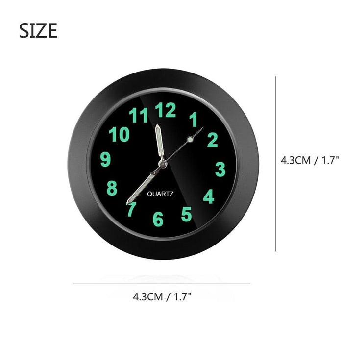 Car Clock Luminous Mini Automobiles Internal Stick-On Digital Watch  Stick on Dashboard Car Clock Mini Tiny Small Luminous Car Vent Clocks Watch for Dashboard Boat Bike Home Mechanics Quartz Clocks Auto Ornament Car Accessories Gifts