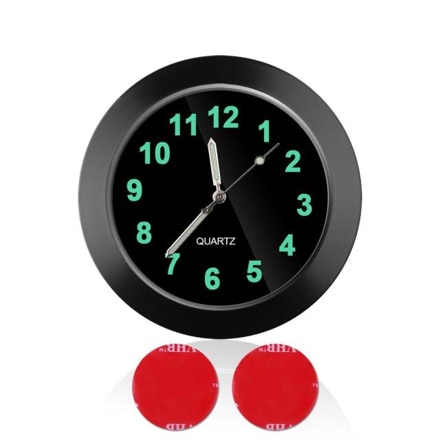 Car Clock Luminous Mini Automobiles Internal Stick-On Digital Watch  Stick on Dashboard Car Clock Mini Tiny Small Luminous Car Vent Clocks Watch for Dashboard Boat Bike Home Mechanics Quartz Clocks Auto Ornament Car Accessories Gifts