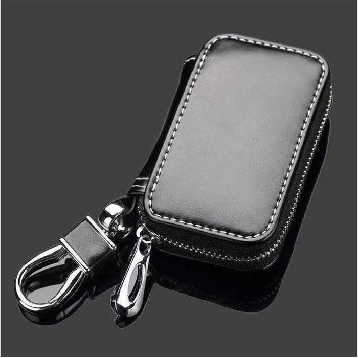 Car Key Cover Suitable For Car Key Case Leather Car Smart Key Chain Keychain Holder Metal Hook For Men Women Waist Keychain Universal  Keychain Holder Metal Hook Keyring Zipper Bag