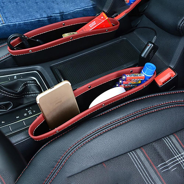 Car Organizer Storage Car Seat Slit Gap Pocket Multifunctional Driver Seat Catcher Cup Holder Car Accessories PU Leather Car Seat Gap Organizer Universal Fit Storage Pockets Adjust Set Car Seat Crevice Storage Box Helps Reduce Distracted Driving - ALLURELATION - 553, Accessories, Auto Accessories, car, Car Accessories, Car Decor, Car Gadgets, Car Interior, Car Organizer, Car Ornaments, cars, cars gadgets, Catcher Cup Holder, Cup Holder, Reduce Distracted, Seat Gap Pocket, Seat Slit Gap Pocket - Stevvex.com