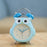 Cartoon Owl Mute Wake Up Table Clock Silent Analog Table Desk Small Clock with Night Light Battery Operated for Living Room Bedroom Kitchen Home Office Cute Ring Bell Metal Bedroom Quartz Alarm Clock With Night Light