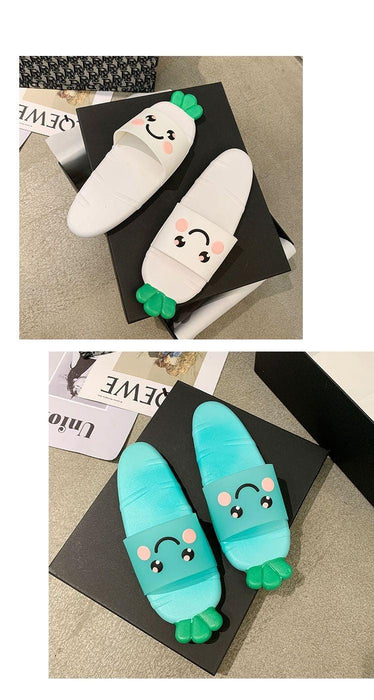 Cartoon Women Fashion Home Sandals Slippers Bathroom Bath Non-slip Slippers Quick Drying EVA Open Toe Soft Slippers Non-Slip Soft Shower Spa Bath Pool Gym House Sandals For Indoor Outdoor