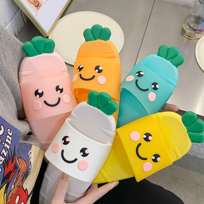 Cartoon Women Fashion Home Sandals Slippers Bathroom Bath Non-slip Slippers Quick Drying EVA Open Toe Soft Slippers Non-Slip Soft Shower Spa Bath Pool Gym House Sandals For Indoor Outdoor