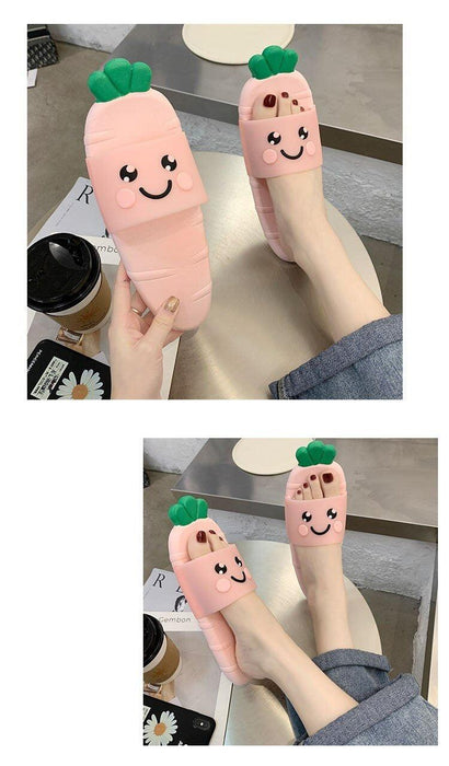 Cartoon Women Fashion Home Sandals Slippers Bathroom Bath Non-slip Slippers Quick Drying EVA Open Toe Soft Slippers Non-Slip Soft Shower Spa Bath Pool Gym House Sandals For Indoor Outdoor