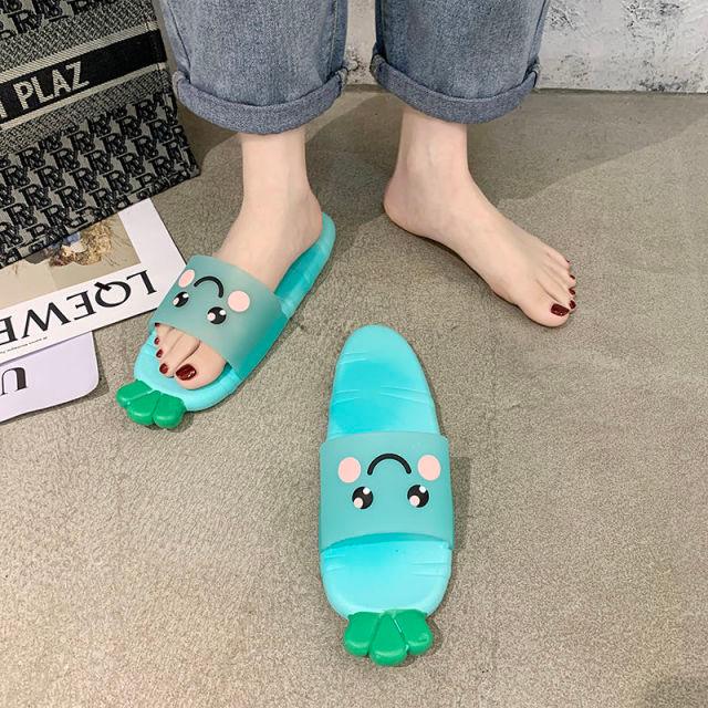 Cartoon Women Fashion Home Sandals Slippers Bathroom Bath Non-slip Slippers Quick Drying EVA Open Toe Soft Slippers Non-Slip Soft Shower Spa Bath Pool Gym House Sandals For Indoor Outdoor