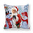 Christmas Pillowcase Holiday Decoration Christmas Santa Pillow Covers Santa Claus Pillow Covers Christmas Sofa Throw Pillow Home Cushion Cover Christmas Snowman Print Pillowcase Letter 45x45CM